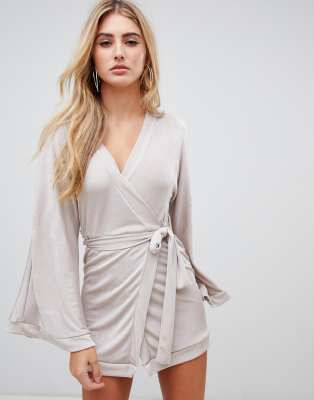 slinky silver dress
