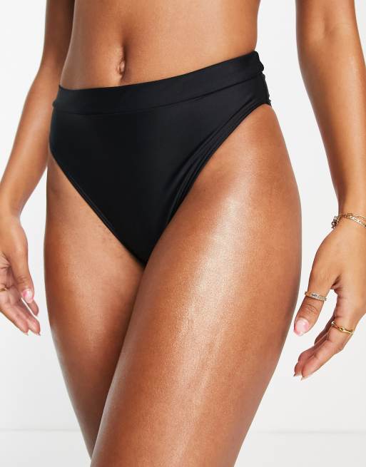 Missguided - Slip bikini mix & match a vita alta neri, 4 di 4