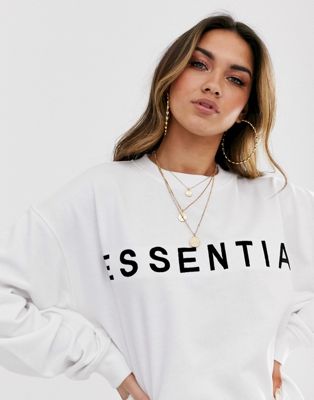 missguided white hoodie