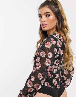 floral bodysuit