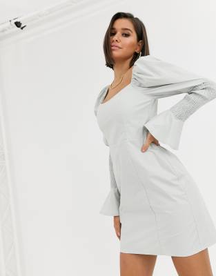 missguided square neck dress