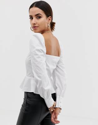 asos white top