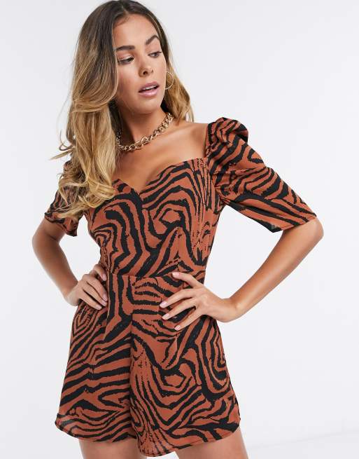 Tiger sales print playsuit