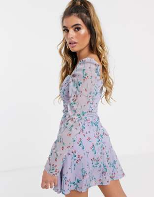 lilac skater dress