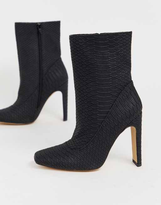 Missguided black suede ankle deals boots