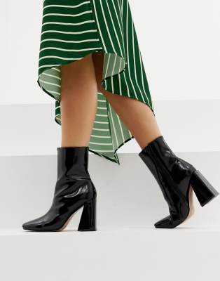 square toe heeled boots