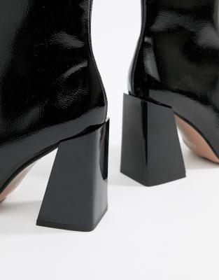 flared heel boots