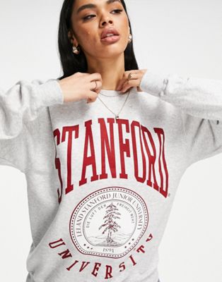 Sweats et sweats à capuche Missguided - Stanford - Sweat oversize - Gris