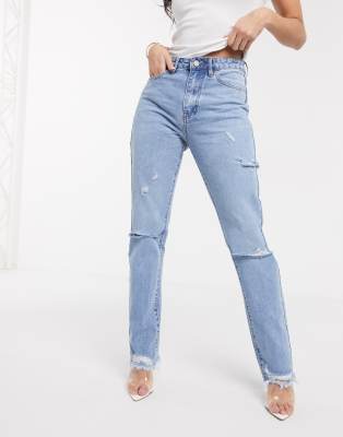 missguided straight leg jeans