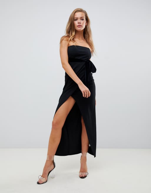 Missguided strapless outlet dress