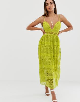 missguided yellow dress