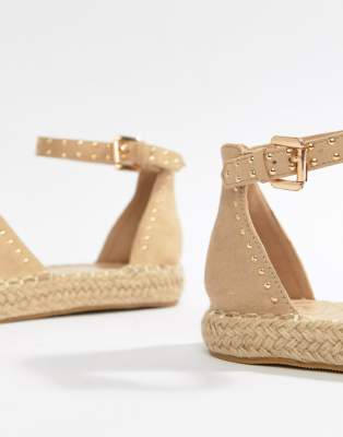 studded flatform espadrilles