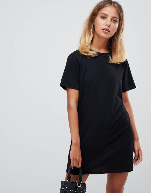 Missguided t shirt dress in black