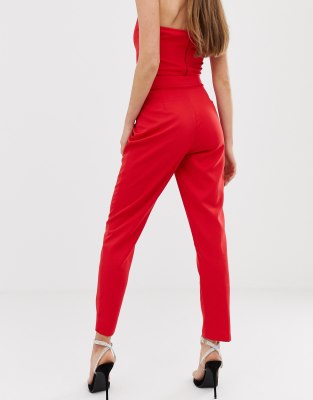 missguided red pants