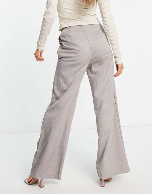 Missguided tailored wide leg pants in grey (part of a set), 2 of 4