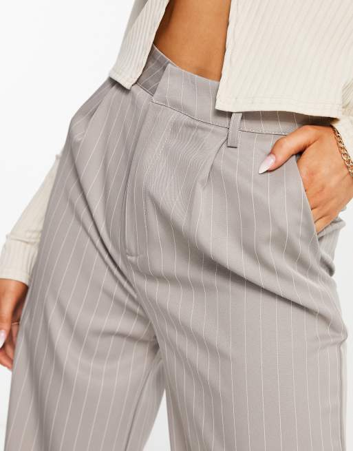 Missguided tailored wide leg pants in grey (part of a set), 4 of 4