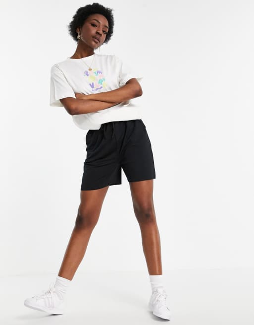 Missguided Tall basics jogger shorts in black ASOS