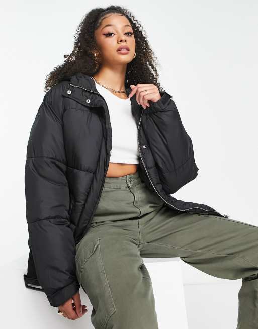 Missguided black 2025 puffer jacket