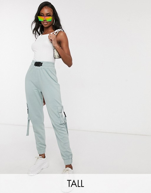 Missguided Tall cargo trousers in mint