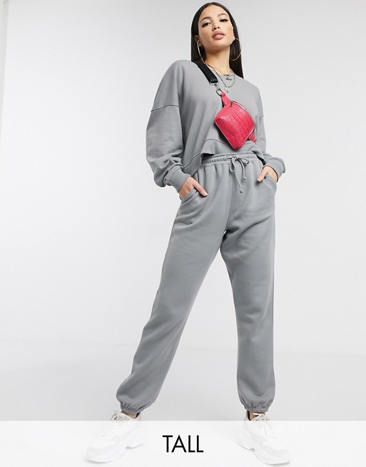 Missguided Tall co-ord oversized joggers in grey