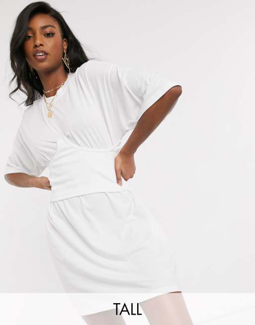 Tie up cheap t shirt dress