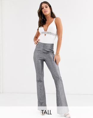 flared glitter pants