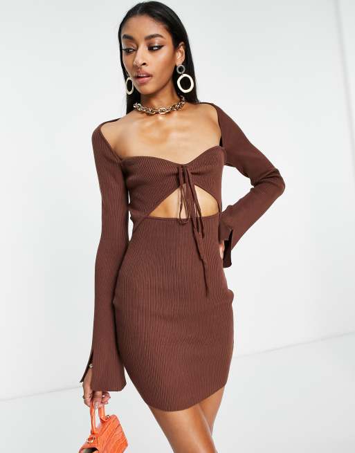 cut out knitted maxi dress JADE CUT OUT KNIT MAXI DRESS main image 0