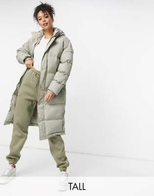 Longline puffer best sale jacket missguided