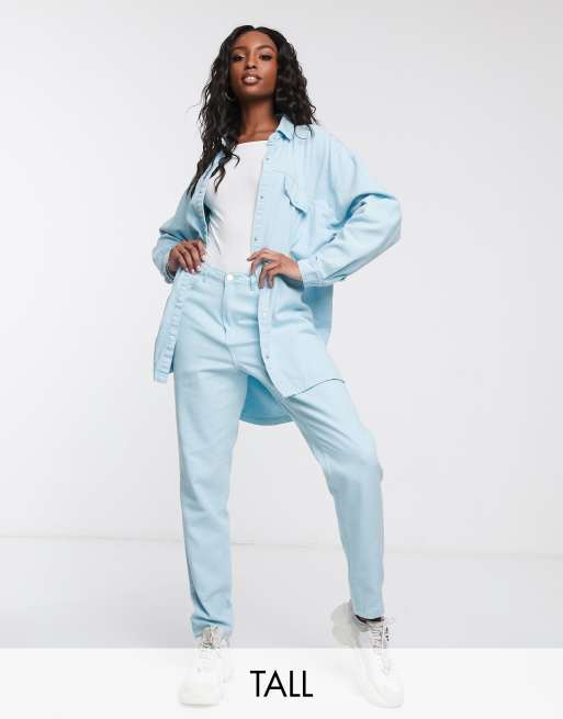 Missguided Tall - Denim combi-set met lichte wassing , 3 van 3