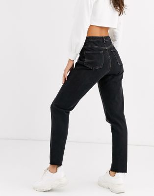 missguided black mom jeans