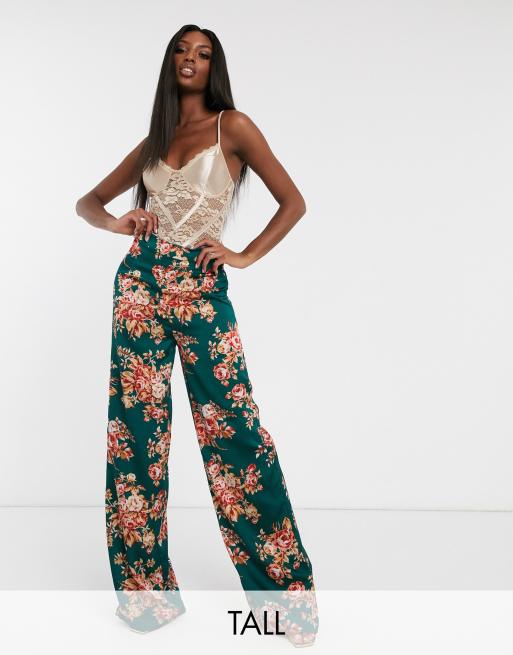 Pantalon large fleurs new arrivals