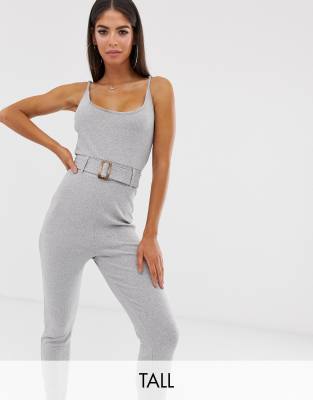 missguided grey jumpsuit
