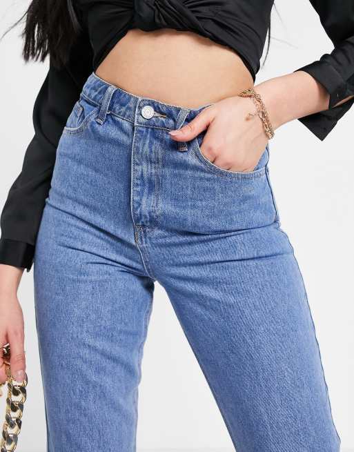 Blue riot high rise ripped hot sale rigid jeans