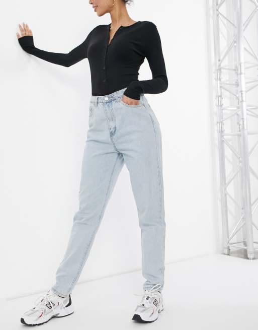 Missguided Tall - Riot - Mom jeans a vita alta blu - MBLUE, 4 di 4