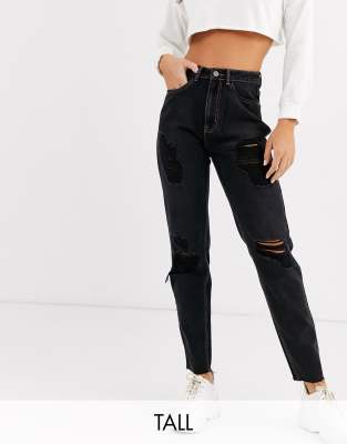 black ripped jeans missguided