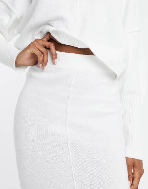 White midi skirt clearance missguided