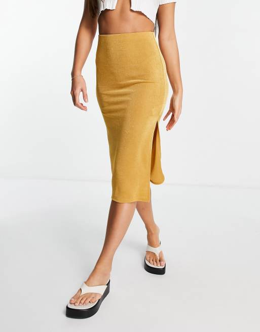 Gold 2025 skirt missguided