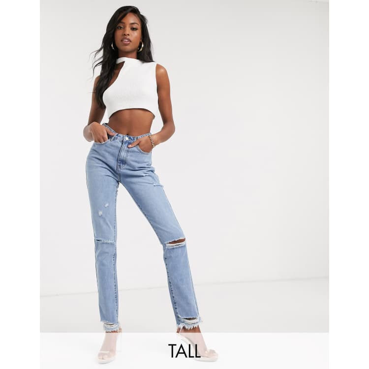 Missguided straight sale leg jeans