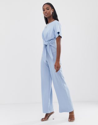 missguided blue jumpsuit