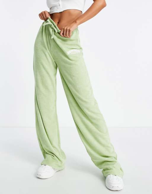 Green joggers deals missguided