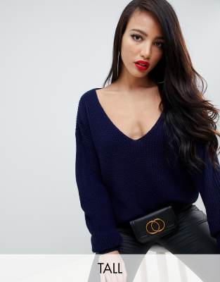 tall v neck jumper