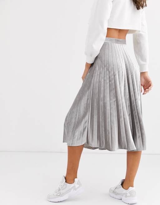 Silver shop skirt missguided