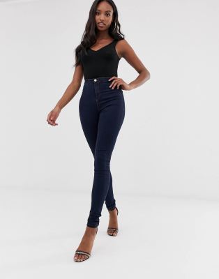 missguided tall vice high waisted super stretch skinny jean