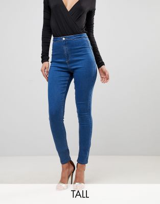 missguided tall vice high waisted super stretch skinny jean