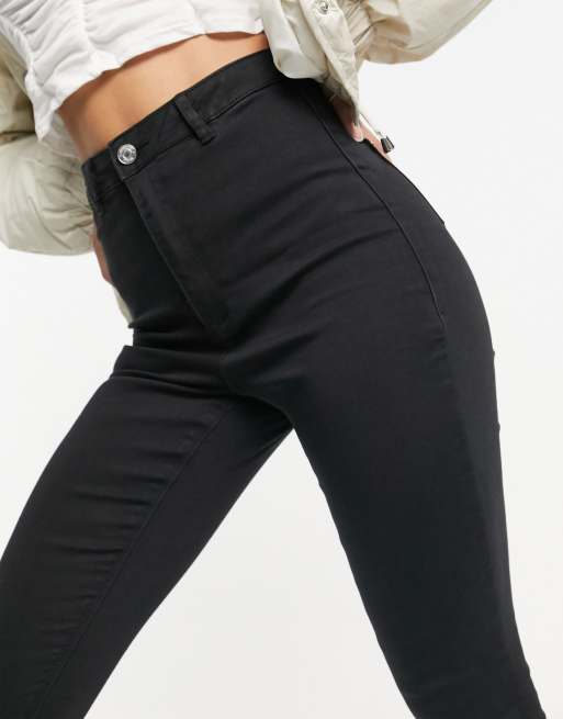 Missguided Tall vice skinny jeans with belt loops in black, 3 of 4