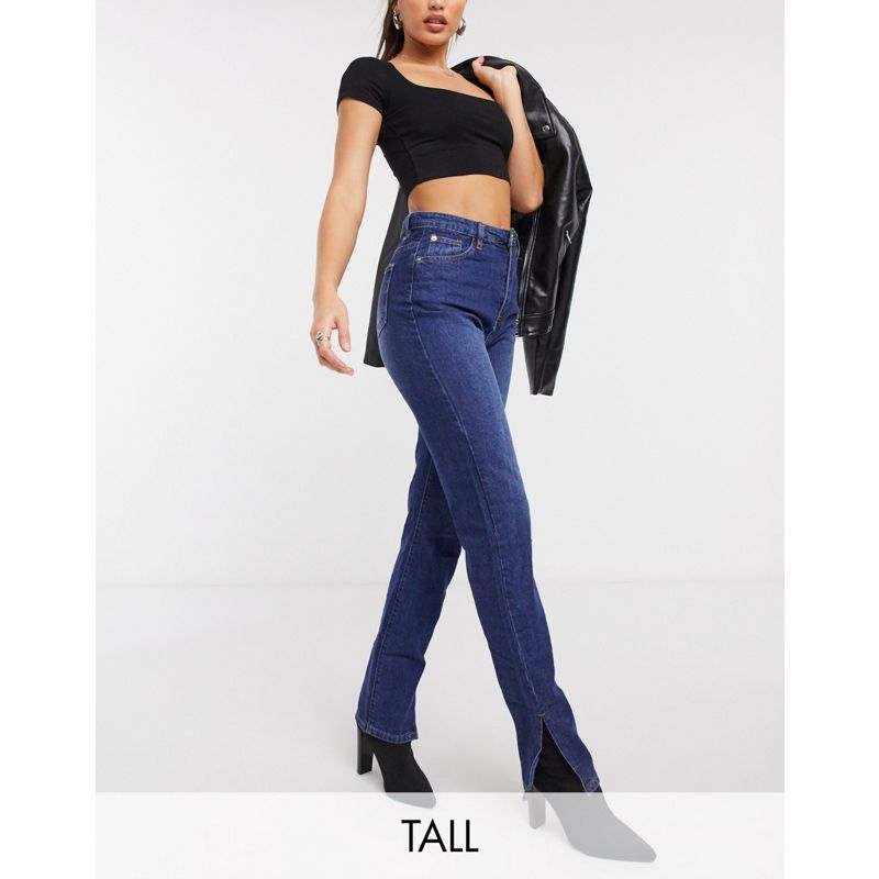 Missguided Tall - Wrath - Jeans con spacco sul fondo blu