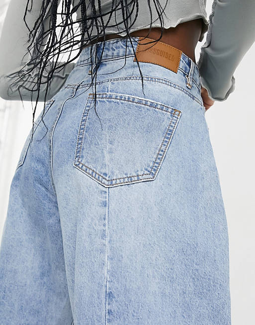 Jeans Missguided tapered jean in light blue 