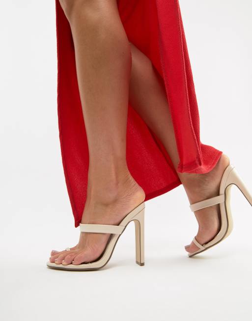 Missguided - Teenmuiltje met hoge hakken in beige, 3 van 4