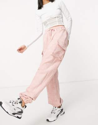 missguided pink cargo pants