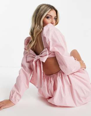 missguided dusty pink dress